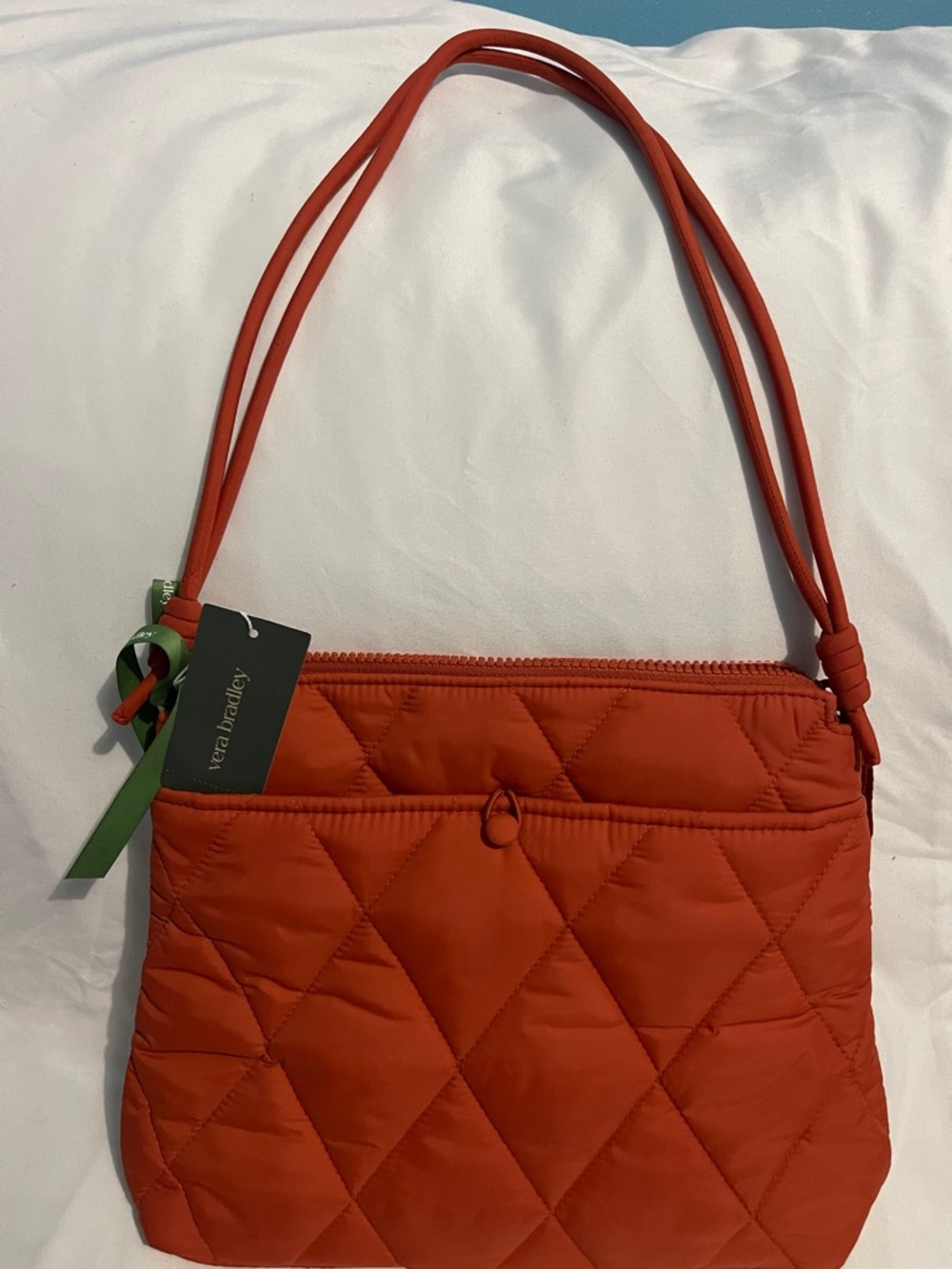 Vera Bradley Quilted Orange Shoulder Bag